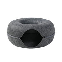 Interactive Donut Tunnel Cat Bed