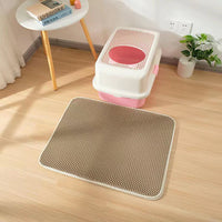 Waterproof Easy-Clean Cat Mat | Pet Litter Box Mat Non-Slip Sand Cat Pad Washable Bed Mat Clean Pad Products