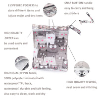 Waterproof Beach & Travel  Cloth Diaper Bag 